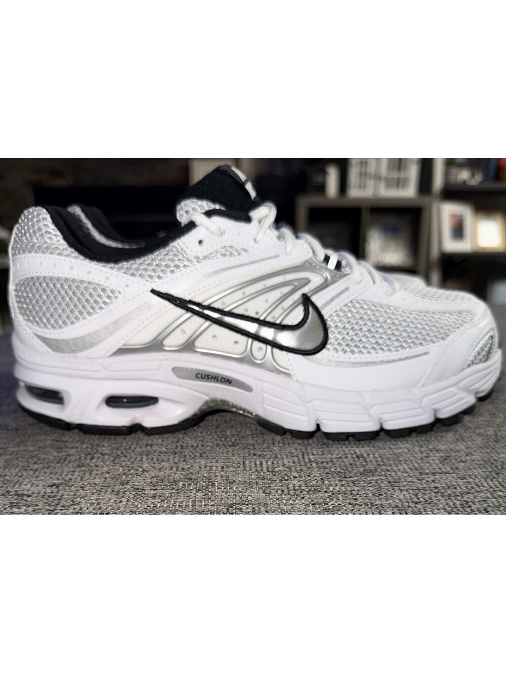 Nike Air Max Moto 2K Men’s 10 White/Metallic/Silver/Black IR1476-100 New In Box